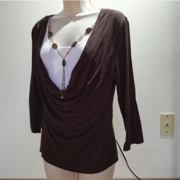 For the Republic Stretch Knit Jeweled Top - Picture 3 of 6